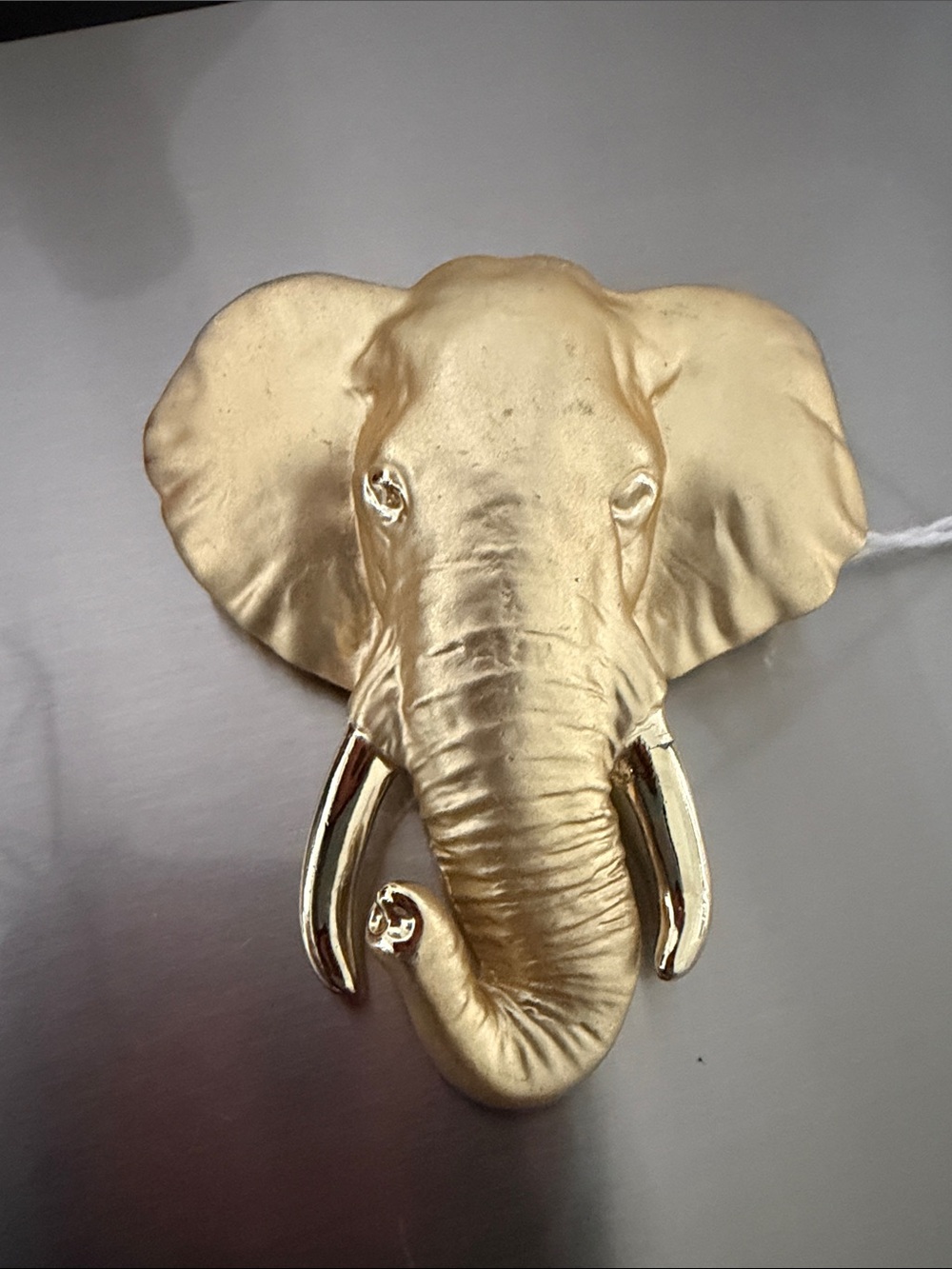 Rare AJC vintage Gold Elephant brooch